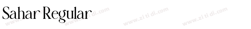 Sahar Regular字体转换